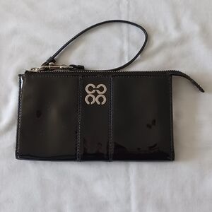 Coach Black Patent Leather Wristlet Mini Bag